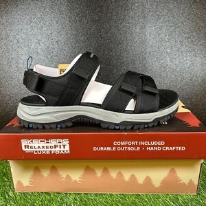 Skechers Relaxed Fit Luxe Foam Sandals Men's size 13 Comfort Durable Black New
